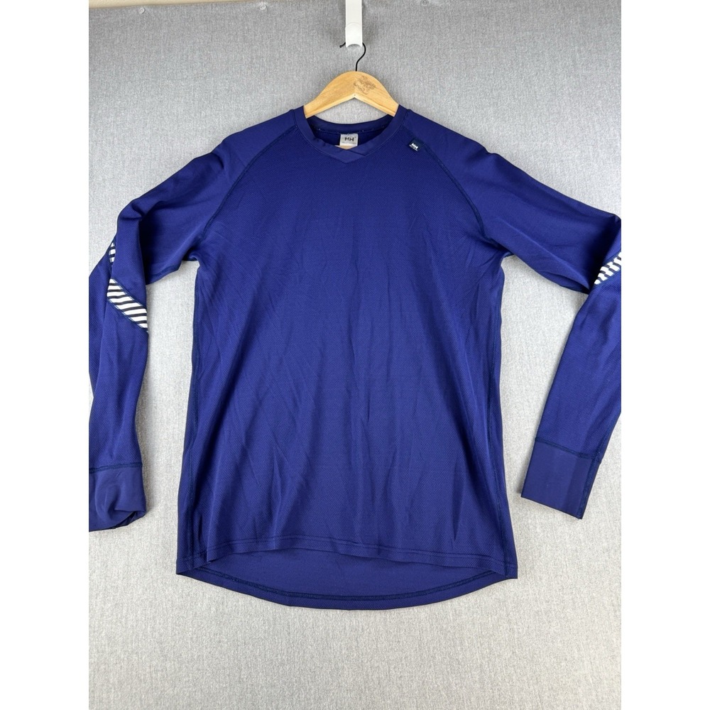 Helly Hansen Base Layer Shirt Mens XXL Blue Long Sleeve Athletic Outdoor